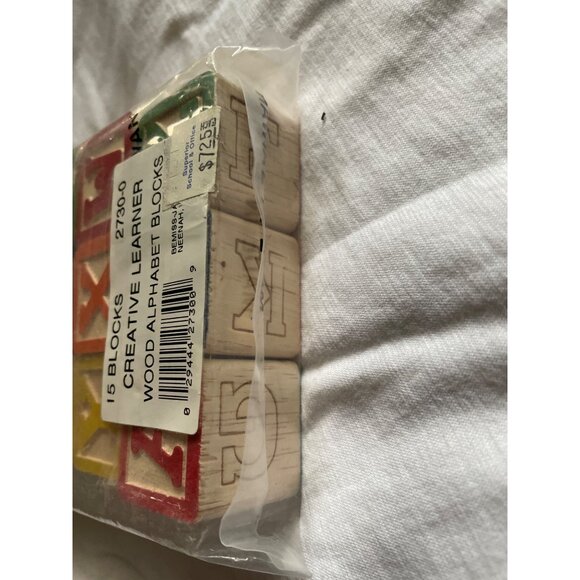 Creative Learner Wooden Alphabet Blocks Handcrafted Educational Toy Set Made In - Picture 5 of 13